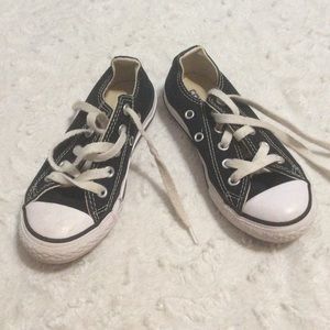 Converse all star girls 11 black sneakers low top